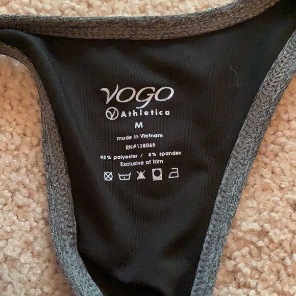 Black and Gray Racerback Cheetah Print workout top - Picture 7 of 7